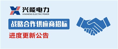 動(dòng)態(tài)丨關(guān)于興能電力2019戰略合作供應商招標進(jìn)度的公告
